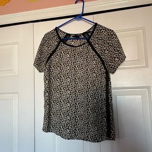Maison Scotch, Scotch and Soda Dreams of Paradise Leopard Print Blouse Size 1